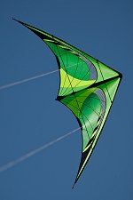 Prism Quantum Citrus two line stunt kite.