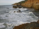 Coastline near tide pools below Cabrillo Point - 01-01-05.